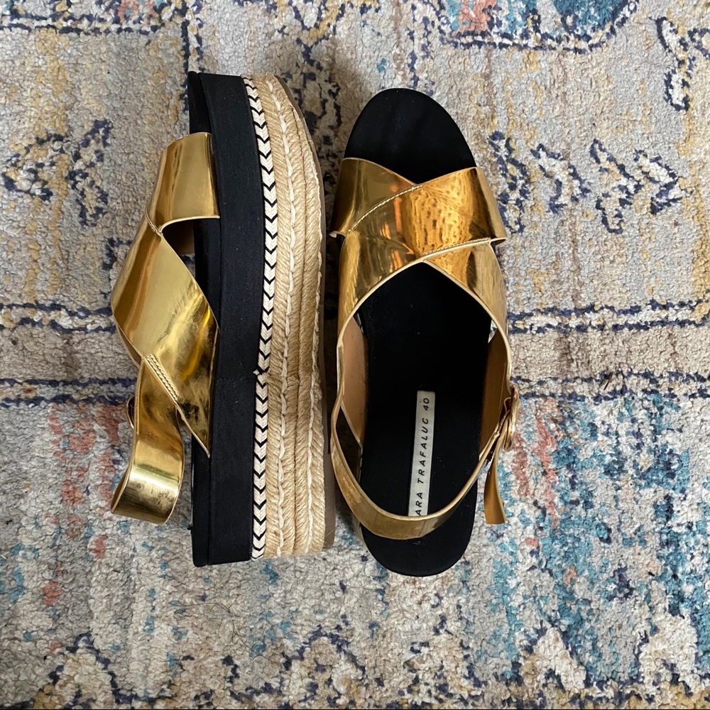 ZARA platform sandals